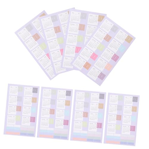FUNNETOYU 4 Blätter Monatliche Kalenderaufkleber Index Planer Sticker Bunte Notizbuch Etiketten Selbstklebend Leicht Tragbar Für Büro Schule Organizer Zufällige Farbe FUNNETOYU 4 Blätter Monatliche Kalenderaufkleber Index Planer Sticker Bunte Notizbuch Etiketten Selbstklebend Leicht Tragbar Für Büro Schule Organizer Zufällige Farbe von FUNNETOYU