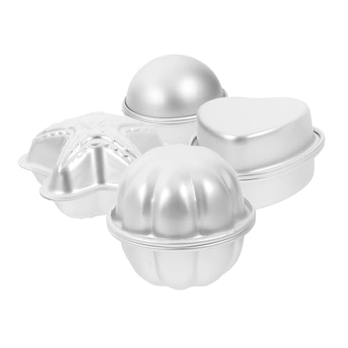 FUNNETOYU 4 Paare Aluminiumlegierungsform Badeform Herstellung Für Seifenform Formen Aus Aluminiumlegierung Badeseife Schimmel Blumenseifeform Handgemachte Seifenwerkzeuge Silber FUNNETOYU 4 Paare Aluminiumlegierungsform Badeform Herstellung Für Seifenform Formen Aus Aluminiumlegierung Badeseife Schimmel Blumenseifeform Handgemachte Seifenwerkzeuge Silber von FUNNETOYU