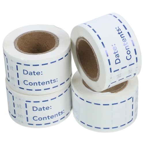 FUNNETOYU 4 Rollen Lebensmittel Etiketten Selbstklebend Beschreibbare Vorratsdosen Aufkleber Marmeladenglas und Flaschen Label Handschriftlich Beschriftbar Langlebig Blaue Sticker für Küche FUNNETOYU 4 Rollen Lebensmittel Etiketten Selbstklebend Beschreibbare Vorratsdosen Aufkleber Marmeladenglas und Flaschen Label Handschriftlich Beschriftbar Langlebig Blaue Sticker für Küche von FUNNETOYU
