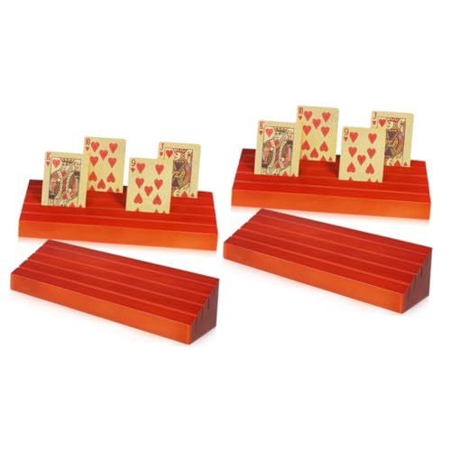 FUNNETOYU 4 Stck. Spielkartensockel aus Holz Spielkartenhalter Kartenorganisator Spielkartenfach Spielkartenständer Kartenhalter für Brettspiele Kartendeckhalter Kiefernholz FUNNETOYU 4 Stck. Spielkartensockel aus Holz Spielkartenhalter Kartenorganisator Spielkartenfach Spielkartenständer Kartenhalter für Brettspiele Kartendeckhalter Kiefernholz von FUNNETOYU