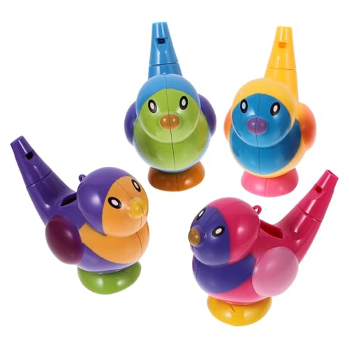 FUNNETOYU 4stücke Kinder Vogel Pfeife Spielzeug Wasserspielzeug Aus Abs Badespielzeug Für Kleinkinder Cartoon Design Sicher Und Lustig Für Baden Und Schwimmen von FUNNETOYU