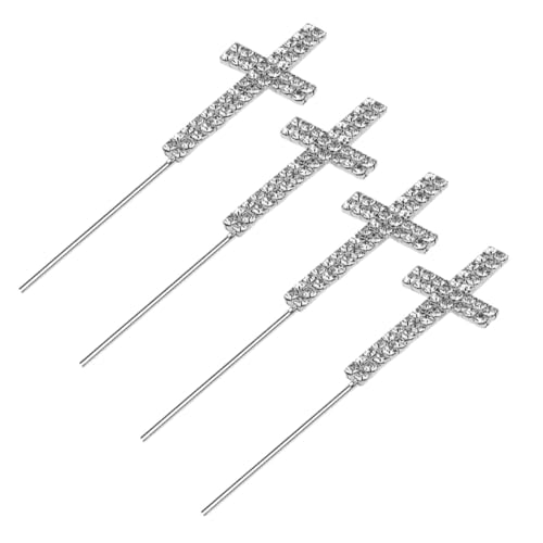 FUNNETOYU 4 Stück Cake Topper Kreuzform mit Kristalloptik Kuchen Deko für Geburtstag Tortenaufleger Party Supplies Eleganter Rhinestone Cake Topper für Stilvolle Tortendekoration FUNNETOYU 4 Stück Cake Topper Kreuzform mit Kristalloptik Kuchen Deko für Geburtstag Tortenaufleger Party Supplies Eleganter Rhinestone Cake Topper für Stilvolle Tortendekoration von FUNNETOYU