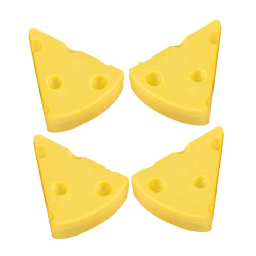 FUNNETOYU 4 Stück Käse Radiergummis Lustige Käseform Radierer für Schulbelohnungen Partygeschenke Halloween Dekorationen Hochwertiger für Klassenzimmer von FUNNETOYU