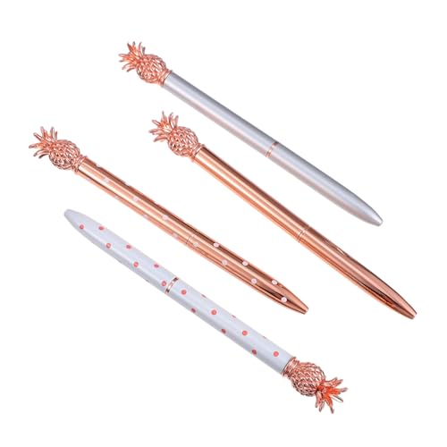 FUNNETOYU 4 Stück Kugelschreiber aus Metall Kugelschreiber im Ananas-Design Schreibstift tragbare Signierstifte Signaturstift Schreibwaren Stift Büro Stift FUNNETOYU 4 Stück Kugelschreiber aus Metall Kugelschreiber im Ananas-Design Schreibstift tragbare Signierstifte Signaturstift Schreibwaren Stift Büro Stift von FUNNETOYU