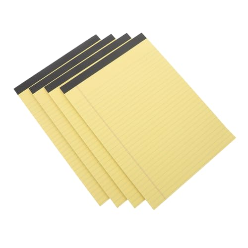 FUNNETOYU 4 Stück Papier nehmen Schreiben Schreibblock Unterlage legale Blöcke linierte Papierblöcke schmucklos Meeting-Notizbuch Memo -Pad Schreibpapier Arbeitsheft Papiernotiz Gelb FUNNETOYU 4 Stück Papier nehmen Schreiben Schreibblock Unterlage legale Blöcke linierte Papierblöcke schmucklos Meeting-Notizbuch Memo -Pad Schreibpapier Arbeitsheft Papiernotiz Gelb von FUNNETOYU
