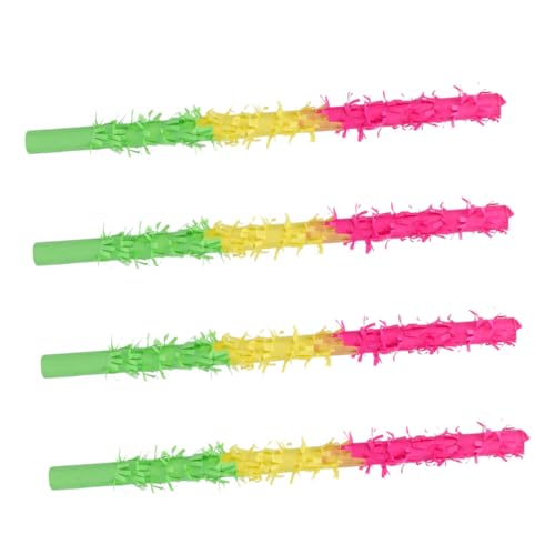 FUNNETOYU 4 Stück Piñata-Sticks Stange Regenbogen-Piñata-Stick bunt für Fiesta-Piñata-Stick Geburtstagsversorgung Pinata-Stick zum Geburtstag Party-Piñata-Stick Pinata Brillenstütze Papier FUNNETOYU 4 Stück Piñata-Sticks Stange Regenbogen-Piñata-Stick bunt für Fiesta-Piñata-Stick Geburtstagsversorgung Pinata-Stick zum Geburtstag Party-Piñata-Stick Pinata Brillenstütze Papier von FUNNETOYU