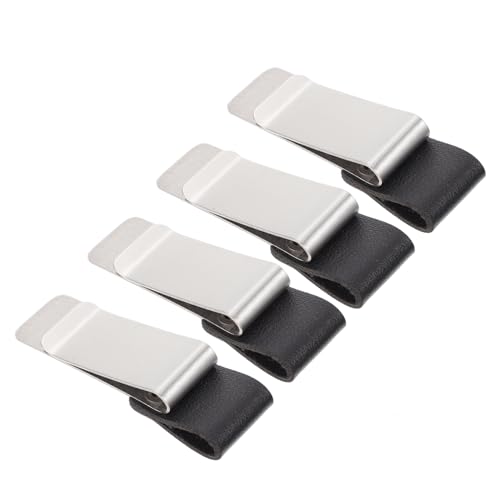 FUNNETOYU 4 Stück Retro Metall Clips für Notizen Vielseitige Büroklammern für Schüler und Lehrer Stilvolle Binder Clips für Dokumente und Stifthalter für Schule und Büro von FUNNETOYU