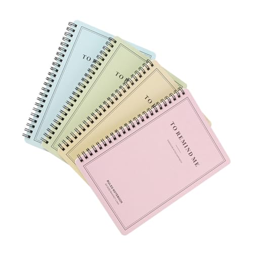 FUNNETOYU 4 Stück Spiral Notizbücher für Schüler Praktisches Blatt Spiraldesign Dickes Glattes Papier Vielseitig als Tagebuch Notizblock und Planer für Schule und Reisen FUNNETOYU 4 Stück Spiral Notizbücher für Schüler Praktisches Blatt Spiraldesign Dickes Glattes Papier Vielseitig als Tagebuch Notizblock und Planer für Schule und Reisen von FUNNETOYU