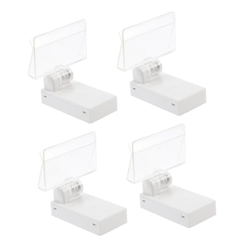 FUNNETOYU 4 Stück Teiliges Magnet Clip mit Starker Basis Doppelseitiger Preisschildhalter für Supermarkt Einsetzbar für Etiketten Namenskarten und Werbedisplays im Einzelhandel und Catering FUNNETOYU 4 Stück Teiliges Magnet Clip mit Starker Basis Doppelseitiger Preisschildhalter für Supermarkt Einsetzbar für Etiketten Namenskarten und Werbedisplays im Einzelhandel und Catering von FUNNETOYU