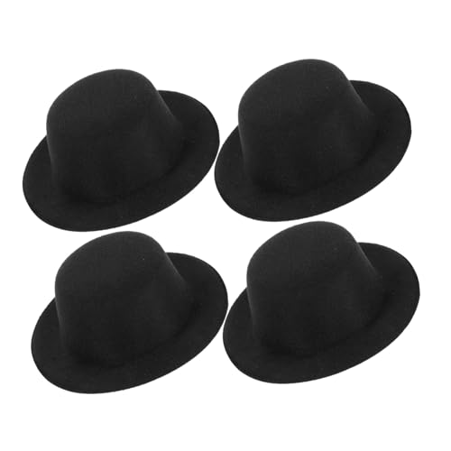 FUNNETOYU 4 Stück Teiliges Mini Bastelset Kleine Puppenhüte Schwarz DIY Deko Accessoires für Schneemann Weihnachtsmütze Puppenmode und Handgefertigte Figuren Detailreiche Kleine Hüte für FUNNETOYU 4 Stück Teiliges Mini Bastelset Kleine Puppenhüte Schwarz DIY Deko Accessoires für Schneemann Weihnachtsmütze Puppenmode und Handgefertigte Figuren Detailreiche Kleine Hüte für von FUNNETOYU
