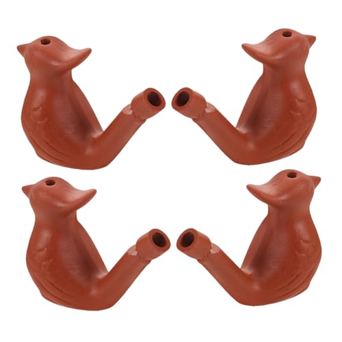 FUNNETOYU 4 Stück Vogel Wasser Pfeife aus Realistische Vogelgeräusche für Outdoor Aktivitäten und Kreative für Camping und Dekoration FUNNETOYU 4 Stück Vogel Wasser Pfeife aus Realistische Vogelgeräusche für Outdoor Aktivitäten und Kreative für Camping und Dekoration von FUNNETOYU