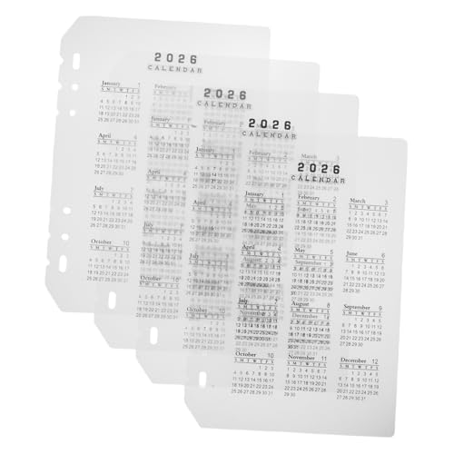 FUNNETOYU 4 Stücke Teiliges Kalender Matte Kunststoff Trennblätter mit Löchern Wiederbefüllbare Planer Einlagen für Terminorganisation DIY Lochordner Zubehör für Büro und Zuhause FUNNETOYU 4 Stücke Teiliges Kalender Matte Kunststoff Trennblätter mit Löchern Wiederbefüllbare Planer Einlagen für Terminorganisation DIY Lochordner Zubehör für Büro und Zuhause von FUNNETOYU