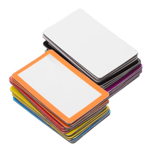 FUNNETOYU 40 Stück Magnetische Namens aufkleber fangen Wand Handwerk für Etiketten Mini Weiß dekorative bunte Namensschilder Magnetisches Whiteboard -Zubehör Whiteboard-Zubehör das Haustier von FUNNETOYU