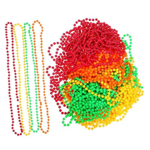 FUNNETOYU 48 . Teiliges Neon Perlenkette aus Robustem Kunststoff Leichte Fluoreszierende Halsketten in Retro Design Bunte Party Accessoires für Karneval Mardi Gras Halloween und FUNNETOYU 48 . Teiliges Neon Perlenkette aus Robustem Kunststoff Leichte Fluoreszierende Halsketten in Retro Design Bunte Party Accessoires für Karneval Mardi Gras Halloween und von FUNNETOYU