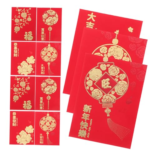 FUNNETOYU 48 Stück Teiliges Chinesische Rote Umschläge Jahr Schlange Traditionelles Design Praktische Geldumschläge für Hochzeit Geburtstag Frühlingsfest Vielseitig Verwendbar FUNNETOYU 48 Stück Teiliges Chinesische Rote Umschläge Jahr Schlange Traditionelles Design Praktische Geldumschläge für Hochzeit Geburtstag Frühlingsfest Vielseitig Verwendbar von FUNNETOYU