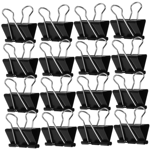 FUNNETOYU 48 Stück Teiliges Kleine Schwarze Metall Binderclips Langlebige Büroklammern zum Organisieren von Dokumenten und Papieren für Büro und Zuhause FUNNETOYU 48 Stück Teiliges Kleine Schwarze Metall Binderclips Langlebige Büroklammern zum Organisieren von Dokumenten und Papieren für Büro und Zuhause von FUNNETOYU