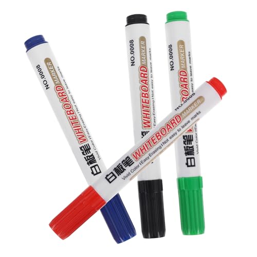 FUNNETOYU 4Stücke Whiteboard Marker Stifte Radierbare für Zuhause Fade Resistant Lebendige für Kommunikation von FUNNETOYU