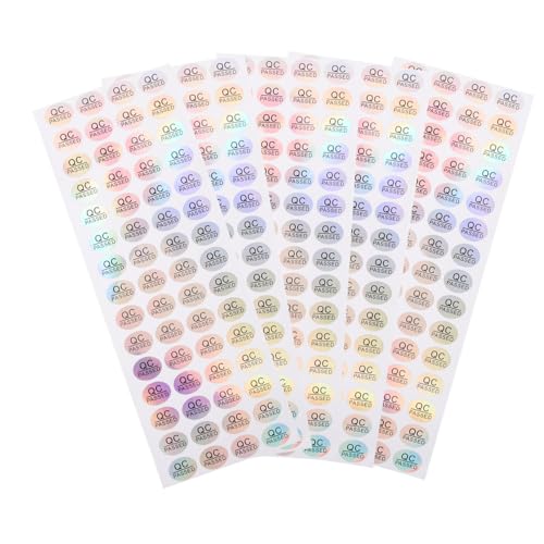 FUNNETOYU 5 Blätter Qc Passed Aufkleber Selbstklebend Multifunktionale Lageretiketten mit Starkem Kleber Klare Sichtbarkeit Langlebige Qualitätskontrolle Praktische Lagerzubehör Sticker für FUNNETOYU 5 Blätter Qc Passed Aufkleber Selbstklebend Multifunktionale Lageretiketten mit Starkem Kleber Klare Sichtbarkeit Langlebige Qualitätskontrolle Praktische Lagerzubehör Sticker für von FUNNETOYU