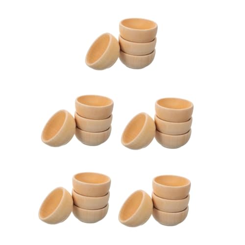 FUNNETOYU 5 Sätze Teiliges Holzschalen Set Unbehandelte Holzspielzeuge Für Diy Dekorationen Für Kreative Bastelprojekte Und Rollenspiele 4 Stück * 5 FUNNETOYU 5 Sätze Teiliges Holzschalen Set Unbehandelte Holzspielzeuge Für Diy Dekorationen Für Kreative Bastelprojekte Und Rollenspiele 4 Stück * 5 von FUNNETOYU