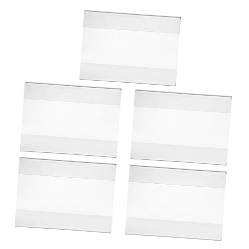 FUNNETOYU 5 Stück Acryl Tischaufsteller Transparent Vielseitiger Preisschildhalter für Supermarkt Geschäft Hotel Ausstellung Einfaches Wechseln Einleger Stabile Acryl Präsentationsständer FUNNETOYU 5 Stück Acryl Tischaufsteller Transparent Vielseitiger Preisschildhalter für Supermarkt Geschäft Hotel Ausstellung Einfaches Wechseln Einleger Stabile Acryl Präsentationsständer von FUNNETOYU