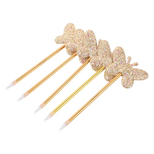 FUNNETOYU 5 Stück Glitzer Schmetterling Kugelschreiber Retraktabler Schreibstift mit Komfortgriff Sanfte Tinte für Schule Büro Zuhause Originelles für Lehrer Frauen Schüler FUNNETOYU 5 Stück Glitzer Schmetterling Kugelschreiber Retraktabler Schreibstift mit Komfortgriff Sanfte Tinte für Schule Büro Zuhause Originelles für Lehrer Frauen Schüler von FUNNETOYU