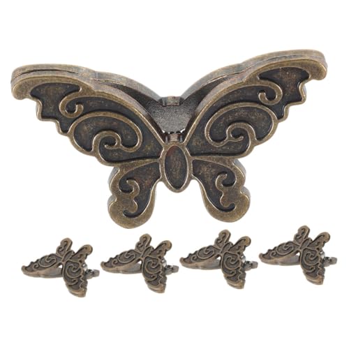 FUNNETOYU 5 Stück Kleine Metall Binder Clips Schmetterlingsform Retro Design Praktische Dokumentenhalter für Fotos Notizen Papiere Vielseitige Büroklammern für Home Office Schule von FUNNETOYU