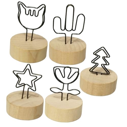 FUNNETOYU 5 Stück Kreative Tischkartenhalter aus Holz in Verschiedenen Formen Stabile Memo und Fotohalter für Tischdekoration bei Hochzeiten Partys Büros und Alltag Langlebig und Vielseitig FUNNETOYU 5 Stück Kreative Tischkartenhalter aus Holz in Verschiedenen Formen Stabile Memo und Fotohalter für Tischdekoration bei Hochzeiten Partys Büros und Alltag Langlebig und Vielseitig von FUNNETOYU
