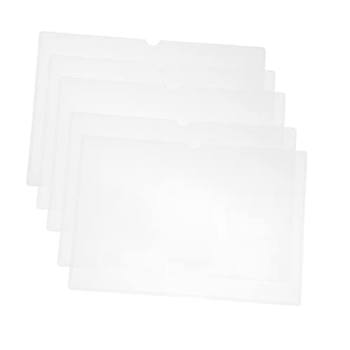 FUNNETOYU 5 Stück PVC Dokumentenschutzhüllen Transparent Dicke für Zertifikate und Wichtige Dokumente Langlebig und Sicher im Gebrauch von FUNNETOYU
