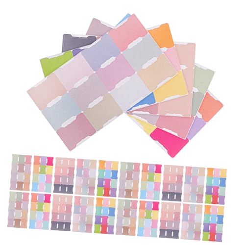 FUNNETOYU 5 Stück Selbstklebende Index Tabs Pastellfarben Haftnotizen Buchseiten Marker für Effiziente Markierung Sortierung und Organisation von Büchern Planern und Dokumenten von FUNNETOYU