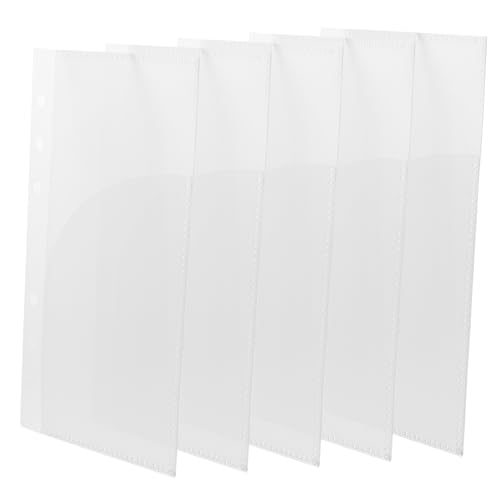 FUNNETOYU 5 Stück Teiliges Budget Pockets Transparente PP Binderumschläge mit Löchern Wiederverwendbare Einsätze für Budgetbuch Optimal für Notizen und Visitenkarten FUNNETOYU 5 Stück Teiliges Budget Pockets Transparente PP Binderumschläge mit Löchern Wiederverwendbare Einsätze für Budgetbuch Optimal für Notizen und Visitenkarten von FUNNETOYU