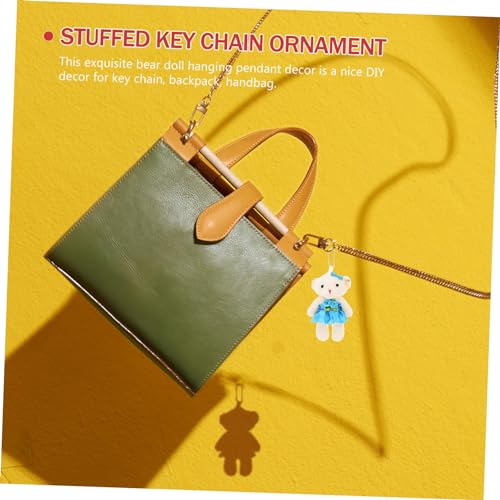 FUNNETOYU 5 Stück Teiliges Mini Kuschelbären Plüschspielzeug Verschleißfest DIY Brautstrauß Zubehör Schlüsselanhänger Dekoration für Hochzeit Geburtstag Party von FUNNETOYU