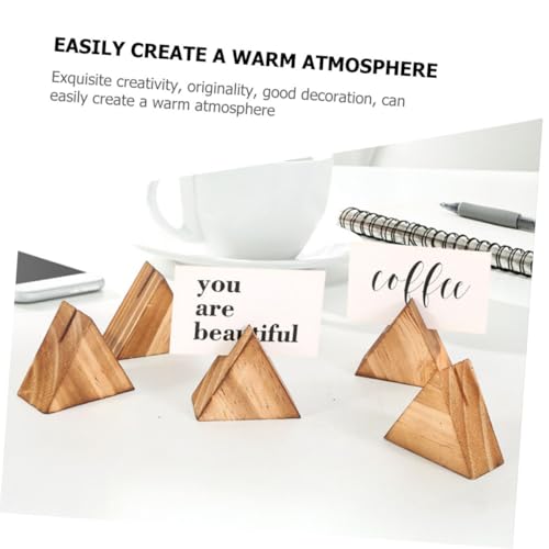 FUNNETOYU 5 Stück Teiliges aus Rustikalem Holz Vertikaler Tischkartenhalter Stabiler Business Card Stand Natürlicher Holzfuß für Hochzeit Party und Wohnraumdekoration FUNNETOYU 5 Stück Teiliges aus Rustikalem Holz Vertikaler Tischkartenhalter Stabiler Business Card Stand Natürlicher Holzfuß für Hochzeit Party und Wohnraumdekoration von FUNNETOYU