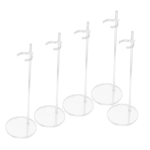 FUNNETOYU 5 Stück Verstellbarer Puppenständer Transparent Basis Stabiler Display Halter Für Actionfiguren Figurenständer Sammler Zubehör Für Doll Präsentation FUNNETOYU 5 Stück Verstellbarer Puppenständer Transparent Basis Stabiler Display Halter Für Actionfiguren Figurenständer Sammler Zubehör Für Doll Präsentation von FUNNETOYU
