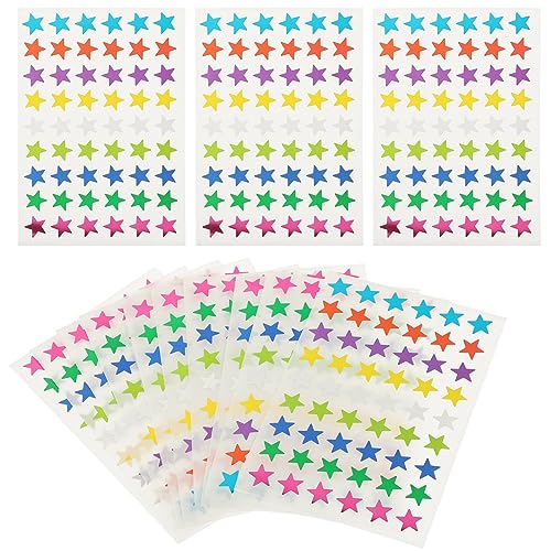 FUNNETOYU 50 Blatt Bunte Aluminiumfolie Aufkleber Selbstklebende Sterne Sticker für Scrapbooking DIY Tagebuch Dekoration Langlebig und Leicht Ablösbar FUNNETOYU 50 Blatt Bunte Aluminiumfolie Aufkleber Selbstklebende Sterne Sticker für Scrapbooking DIY Tagebuch Dekoration Langlebig und Leicht Ablösbar von FUNNETOYU