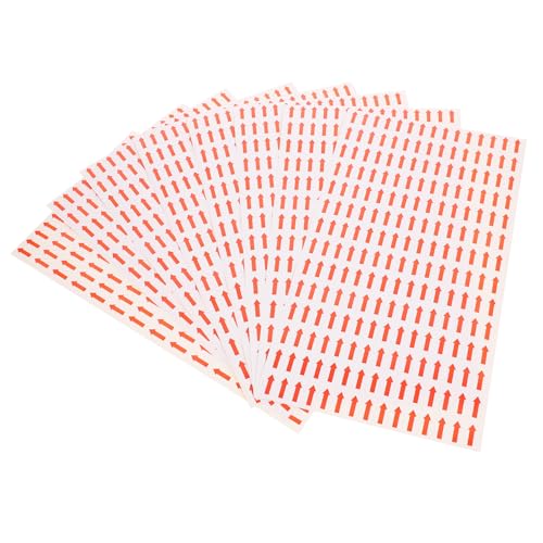 FUNNETOYU 50 Blatt Selbstklebende Pfeilaufkleber Wetterfeste Warn Richtungsetiketten Langlebige Klebeetiketten für Lager Schule Büro Gym und Verkehrssicherheit von FUNNETOYU