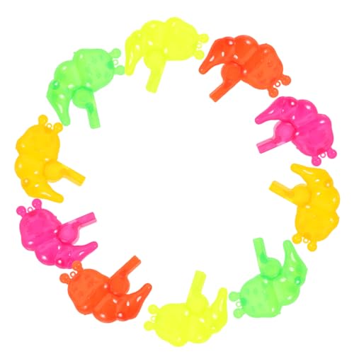 FUNNETOYU 50 Stück Caterpillar Whistle Toy Cartoon-Pfeife- Kinderpfeife Spielzeugpfeifen Tierpfeifen- Partypfeife Partyspielzeug für Geburtstagspfeife Abs von FUNNETOYU