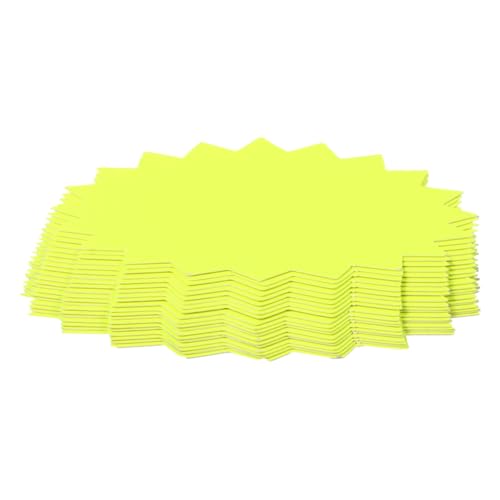 FUNNETOYU 50 Stück Farbige Preisetiketten aus Stabilem Papier Große Spitze Form Auffällige Preisschilder für Supermarkt Einzelhandel Verkaufsförderung Praktische Preis Anzeigepapiere von FUNNETOYU