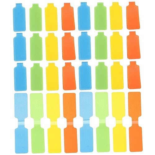 FUNNETOYU 50 Stück Kabel Etiketten aus Nylon mit Wiederbeschreibbar Langlebig und Wiederverwendbar Stabile Kabelkennzeichnung für Elektrische Kabel und Ladekabel Farben von FUNNETOYU