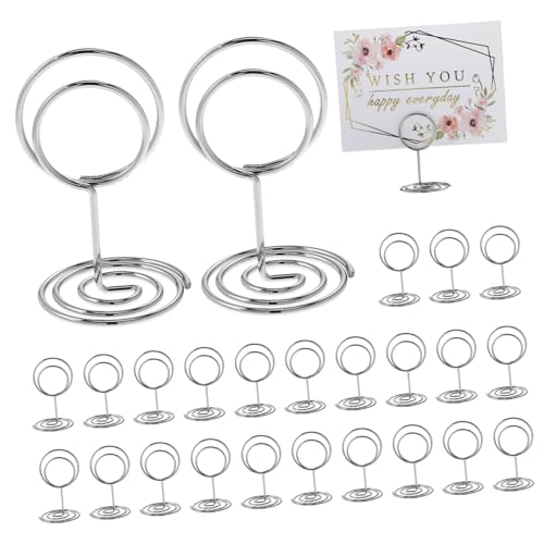 FUNNETOYU 50 Stück Metall Kartenhalter Silber Stabiler Tischkartenhalter Für Hochzeit Restaurant Party Vielseitiger Foto und Memo Clip Stehend Kompakter Namenskartenhalter FUNNETOYU 50 Stück Metall Kartenhalter Silber Stabiler Tischkartenhalter Für Hochzeit Restaurant Party Vielseitiger Foto und Memo Clip Stehend Kompakter Namenskartenhalter von FUNNETOYU
