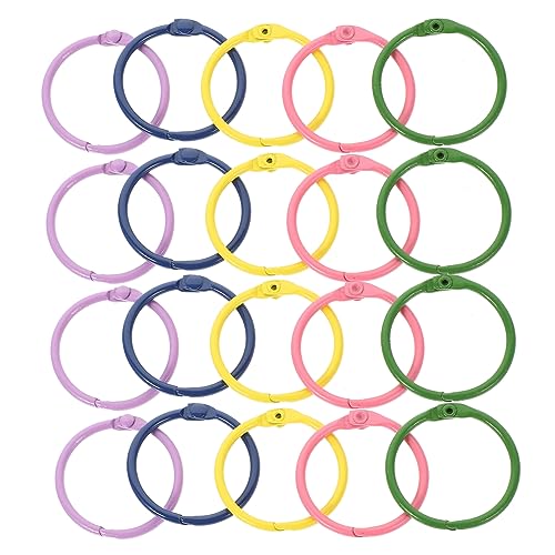 FUNNETOYU 50 Stück Metallbuchringe Farbvarianten für DIY Scrapbooking und Dokumentenheftung Praktische und Einfache Handhabung für Karteikarten und Alben FUNNETOYU 50 Stück Metallbuchringe Farbvarianten für DIY Scrapbooking und Dokumentenheftung Praktische und Einfache Handhabung für Karteikarten und Alben von FUNNETOYU