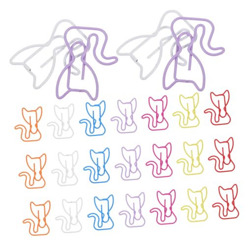 FUNNETOYU 50 Stück Niedliche Katzen Büroklammern aus Metall Bunte Farben Mischung Multifunktionale Lesezeichen und Papierclips für Büro Schule Scrapbooking Party Einladungen für FUNNETOYU 50 Stück Niedliche Katzen Büroklammern aus Metall Bunte Farben Mischung Multifunktionale Lesezeichen und Papierclips für Büro Schule Scrapbooking Party Einladungen für von FUNNETOYU