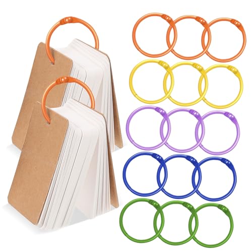 FUNNETOYU 50 Stück Teiliges Bunte Metall Buchringe Schlüsselringe zum Öffnen und Schließen Vielseitige Ringbinder für Karteikarten Scrapbooks Loseblattsammlungen Farbcodierte Organisation im FUNNETOYU 50 Stück Teiliges Bunte Metall Buchringe Schlüsselringe zum Öffnen und Schließen Vielseitige Ringbinder für Karteikarten Scrapbooks Loseblattsammlungen Farbcodierte Organisation im von FUNNETOYU
