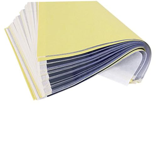 FUNNETOYU 50 Stück Transferpapier für Stoffe Thermotransfer Stencil Papier mit Schutzbeschichtung Mehrlagig Weißes für Anfänger Künstler Basteln FUNNETOYU 50 Stück Transferpapier für Stoffe Thermotransfer Stencil Papier mit Schutzbeschichtung Mehrlagig Weißes für Anfänger Künstler Basteln von FUNNETOYU