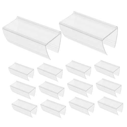 FUNNETOYU 50 Stück Transparente Etikettenhalter Robuste Kunststoff Preisschild Clips für Einzelhandel Organisation für Regale Lagerräume FUNNETOYU 50 Stück Transparente Etikettenhalter Robuste Kunststoff Preisschild Clips für Einzelhandel Organisation für Regale Lagerräume von FUNNETOYU