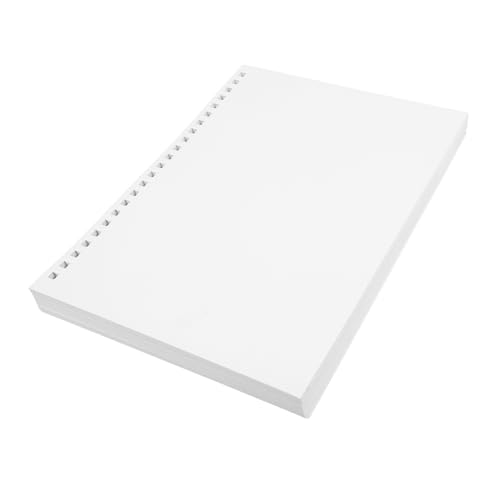 FUNNETOYU 50 Stück Vorgelochte Notizbuch-nachfüllung Kalender Monatlich Täglich Planer Leer Blanko-ordner-nachfüllung Nachfüllung Für Ordner-notizbuch Vorgelochter Nachfüllordner Papier Weiß von FUNNETOYU