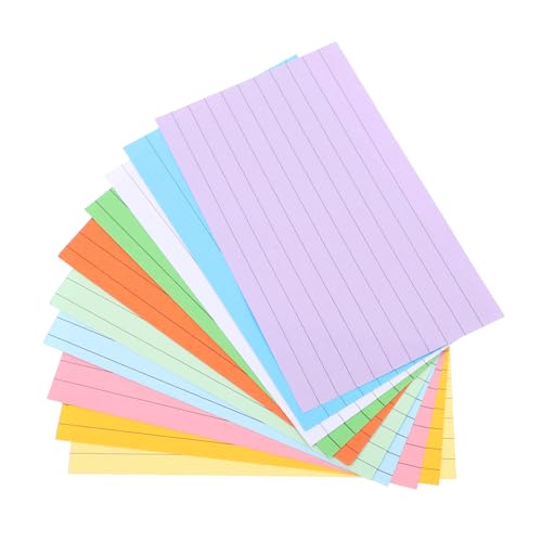 FUNNETOYU 500 Stück Notizbuch farbig lehrreich Mini Büro-Notizblock Notizbilder Multipack Tab Pads Schreibwaren Memo-Karte Karteikarte Karten Lernkarten kleiner Notizblock Memo -Pad Papier FUNNETOYU 500 Stück Notizbuch farbig lehrreich Mini Büro-Notizblock Notizbilder Multipack Tab Pads Schreibwaren Memo-Karte Karteikarte Karten Lernkarten kleiner Notizblock Memo -Pad Papier von FUNNETOYU