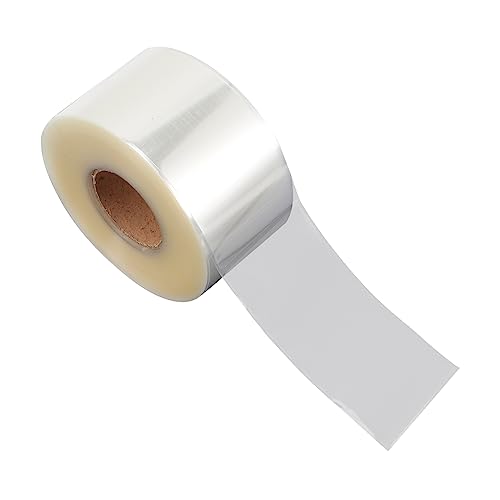 FUNNETOYU 500Stücke PVC Klarlabel Schutzfolien für Barcodes Selbstklebende Etikettenschützer für Bibliotheksbücher und DIY Projekte Transparent Langlebig und Einfach zu Verwenden von FUNNETOYU