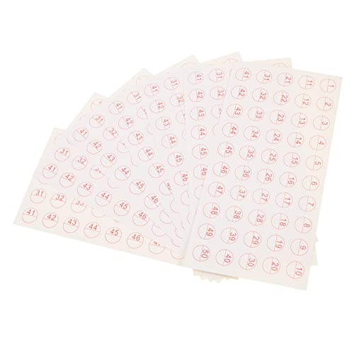 FUNNETOYU 50Blätter Leere Aufkleber Selbstklebende Sticker für DIY Beschriftungen und Organisation für Vorratsdosen Umzugskartons und Ordner Praktisch und Vielseitig von FUNNETOYU