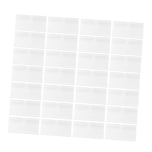 FUNNETOYU 50Stücke Etikettenhalter Transparent für Supermarkt Einzelhandel und Geschäfte Ablösbar für Produktkennzeichnung von FUNNETOYU