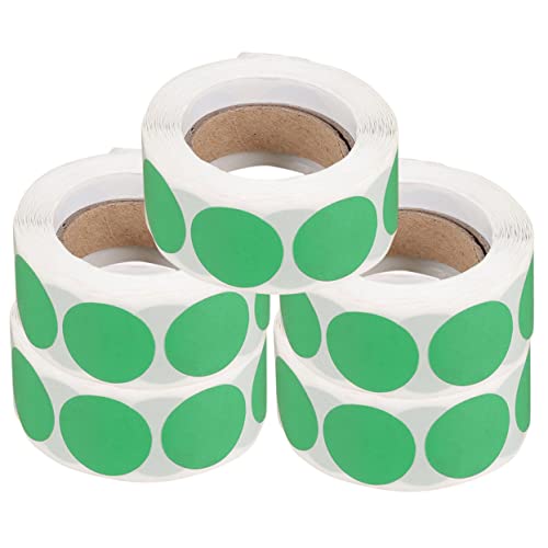 FUNNETOYU 5Rollen Runde Aufkleber Selbstklebende für Geschenkverpackungen und Markierungen Langlebige Klebepunkte für Organisation und Einfache FUNNETOYU 5Rollen Runde Aufkleber Selbstklebende für Geschenkverpackungen und Markierungen Langlebige Klebepunkte für Organisation und Einfache von FUNNETOYU